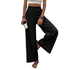 Damen Weite Plisséhose mit elastischem Bund und elegantem Fall R&B