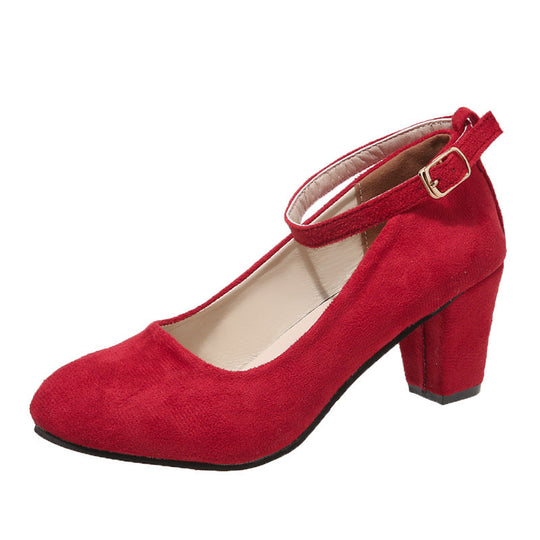 Damen Elegante Knöchelriemenabsätze R&B
