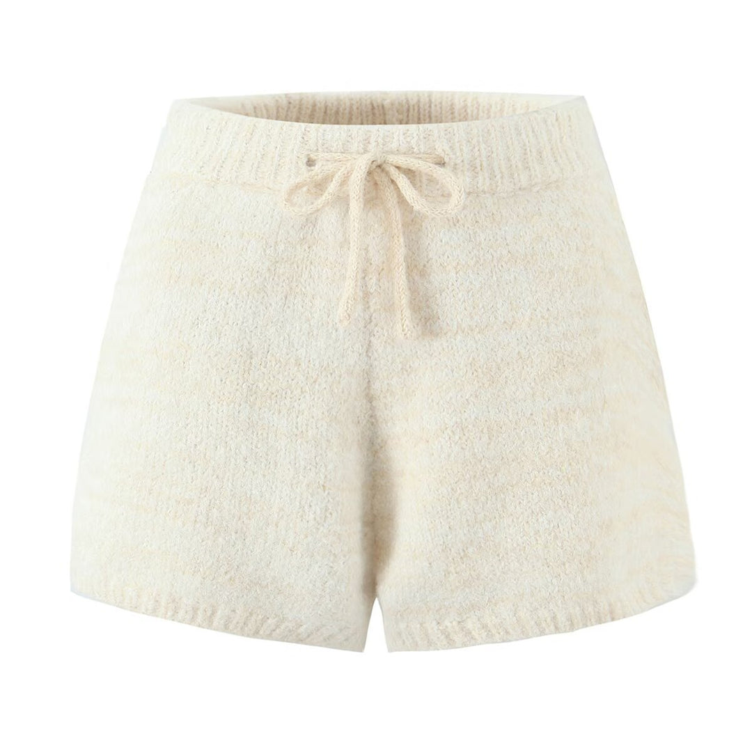 Damen Kuschelige Shorts aus weichem Strickmaterial R&B