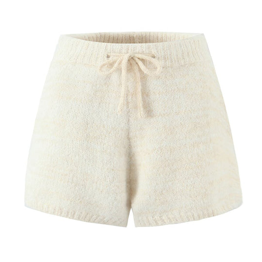 Damen Kuschelige Shorts aus weichem Strickmaterial R&B