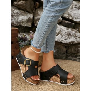Damen Wedge-Sandalen mit komfortabler Korksohle R&B