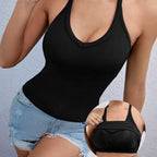 Damen Sportliches Tanktop mit integriertem Bustier R&B