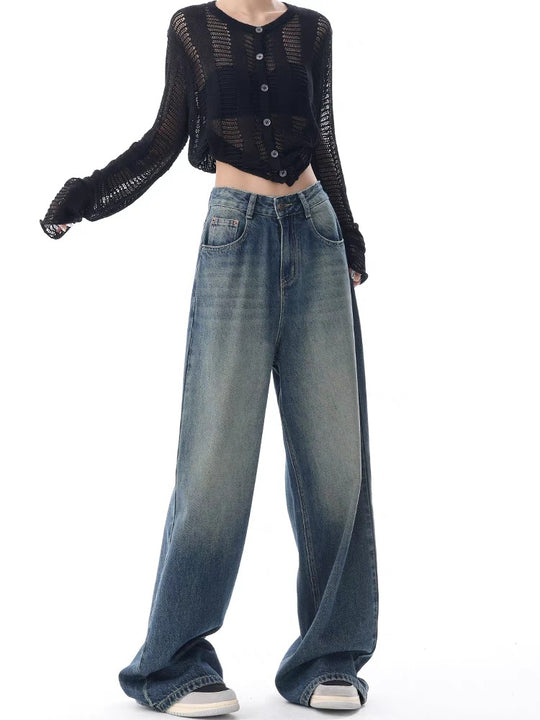 Damen Modische und luftige Strickjacke mit Knopfleiste R&B