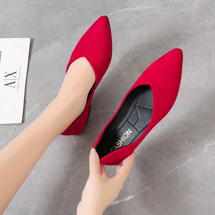 Damen elegante Ballerinas mit spitzem Design und weichem Obermaterial R&B