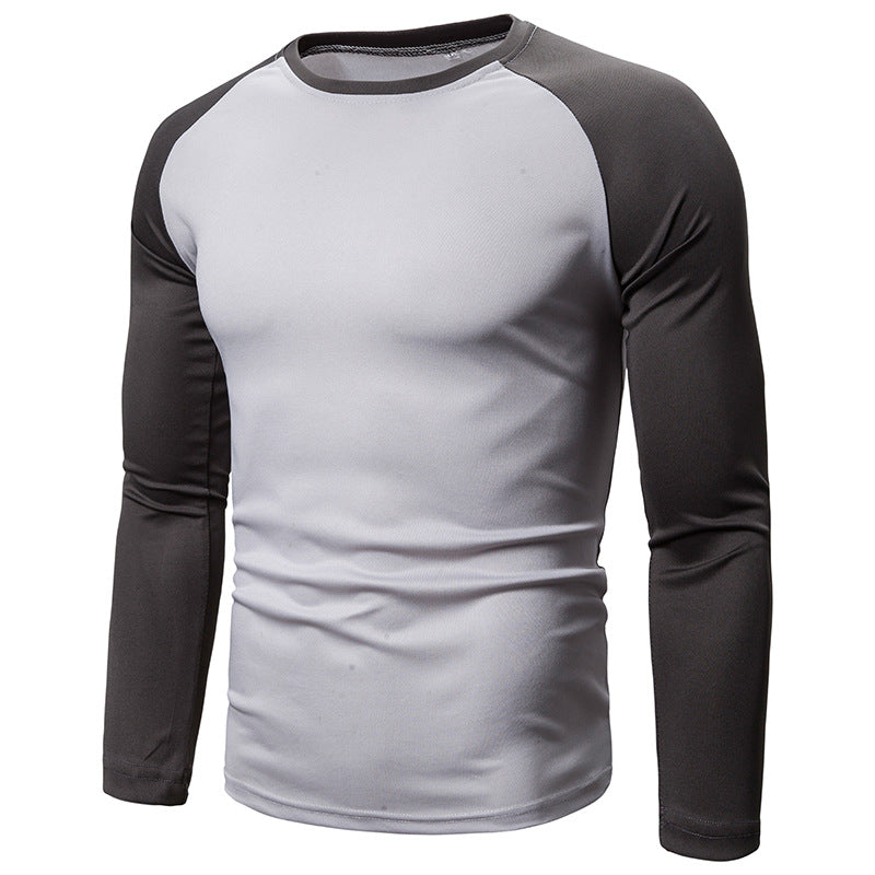 Herren Sportliches Langarm-T-Shirt mit atmungsaktivem Funktionsmaterial R&B