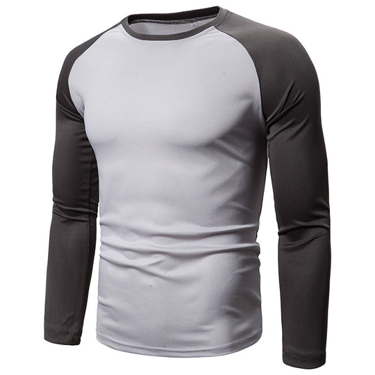 Herren Sportliches Langarm-T-Shirt mit atmungsaktivem Funktionsmaterial R&B