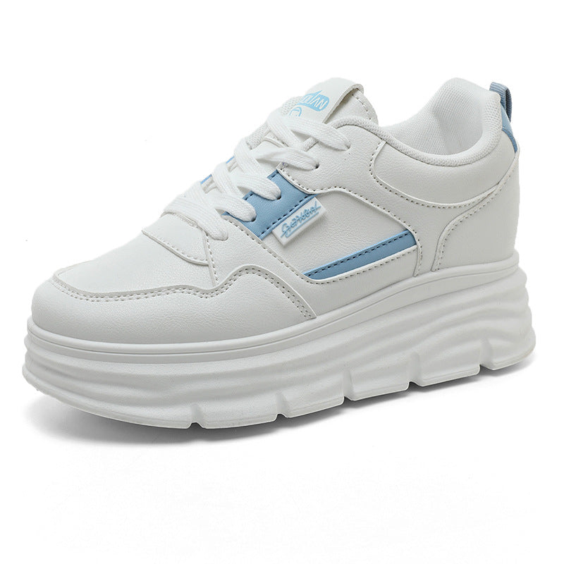Damen modische Plateau-Sneaker mit dämpfender Sohle und atmungsaktivem Obermaterial R&B