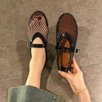 Damen elegante Ballerinas mit Netzdesign R&B