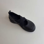 Damen bequeme und stilvolle Ballerina-Schuhe mit elastischem Riemchen R&B