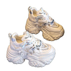 Damen Sportliche Chunky Sneakers mit innovativem Sohlenprofil