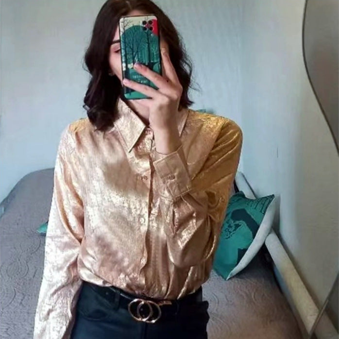 Damen modisches cropped Hemd mit Volantärmeln R&B