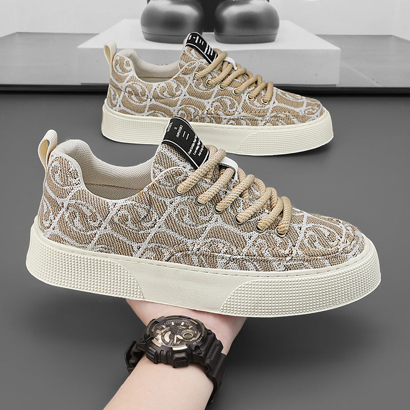 Damen Trendige Sneakers mit atmungsaktivem Obermaterial und elastischer Schnürung R&B