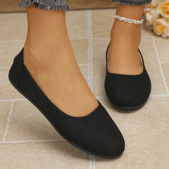 Damen elegante Ballerinas aus weichem Obermaterial R&B