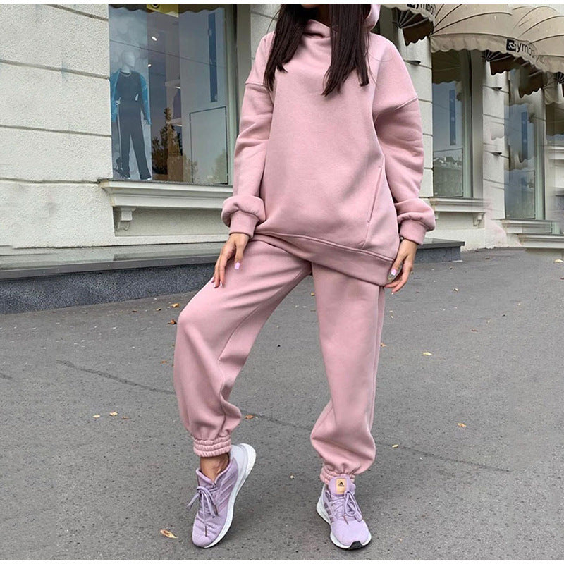 Damen lässiger Jogginganzug mit weichem Material und elastischem Bund R&B