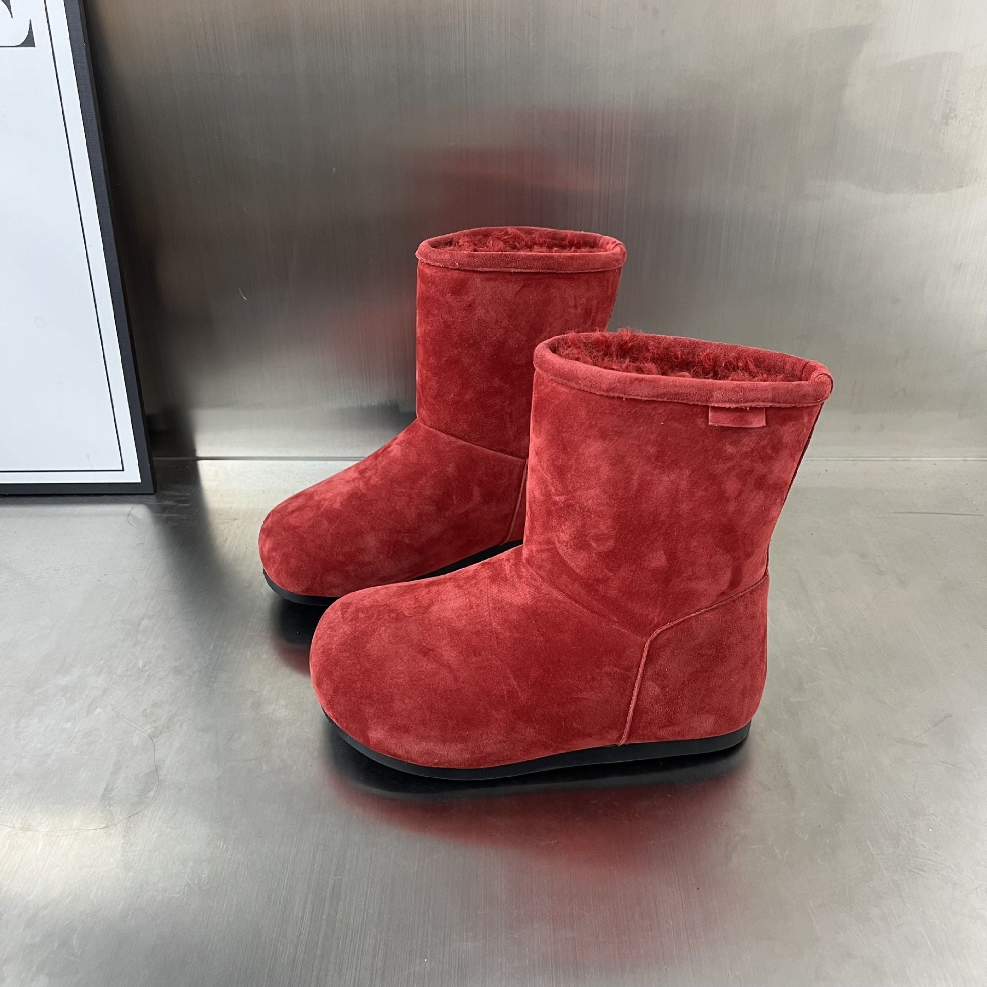 Damen Gemütliche Winterstiefel mit weichem Fleecefutter und rutschfester Sohle R&B
