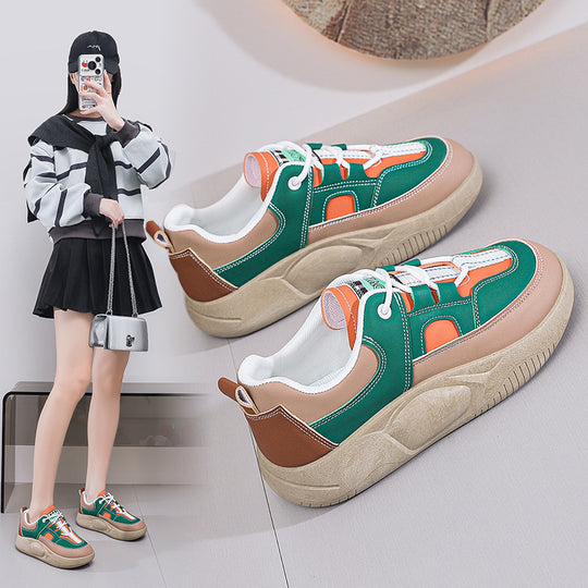 Damen Sneakers im urbanen Retro-Stil mit atmungsaktiver Konstruktion und dämpfender Sohle R&B