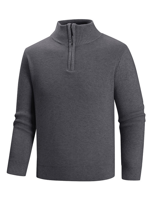 Herren Strickpullover mit hohem Kragen R&B