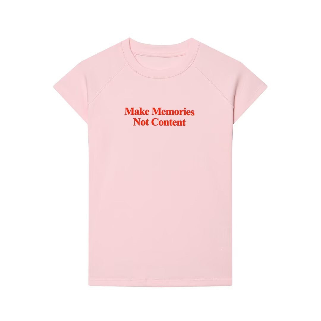 Damen T-Shirt mit modernem Schriftzug und lässigem Schnitt R&B