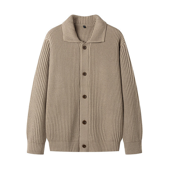 Herren Strickjacke mit sportlichem Design und modischem Schalkragen R&B