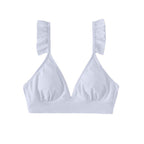 Damen Triangel-Bikinioberteil mit verspielten Rüschendetails