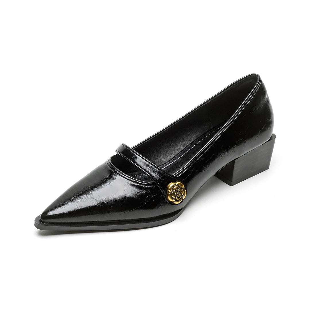Damen elegante Pumps mit modischer Schnallenverzierung R&B