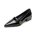 Damen elegante Pumps mit modischer Schnallenverzierung