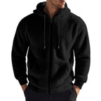 Herren kuschelige Fleecejacke mit Kapuze R&B
