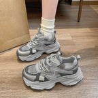 Damen Modische Komfort-Sneaker mit atmungsaktiver Mesh-Oberfläche und dämpfender Sohle R&B