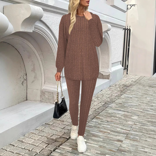 Damen lässiges Sweatshirt und Leggings Set mit hohem Tragekomfort R&B