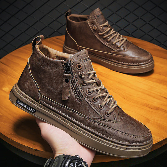 Damen Hochwertige Sneaker mit modischem Design und innerem Reißverschluss R&B