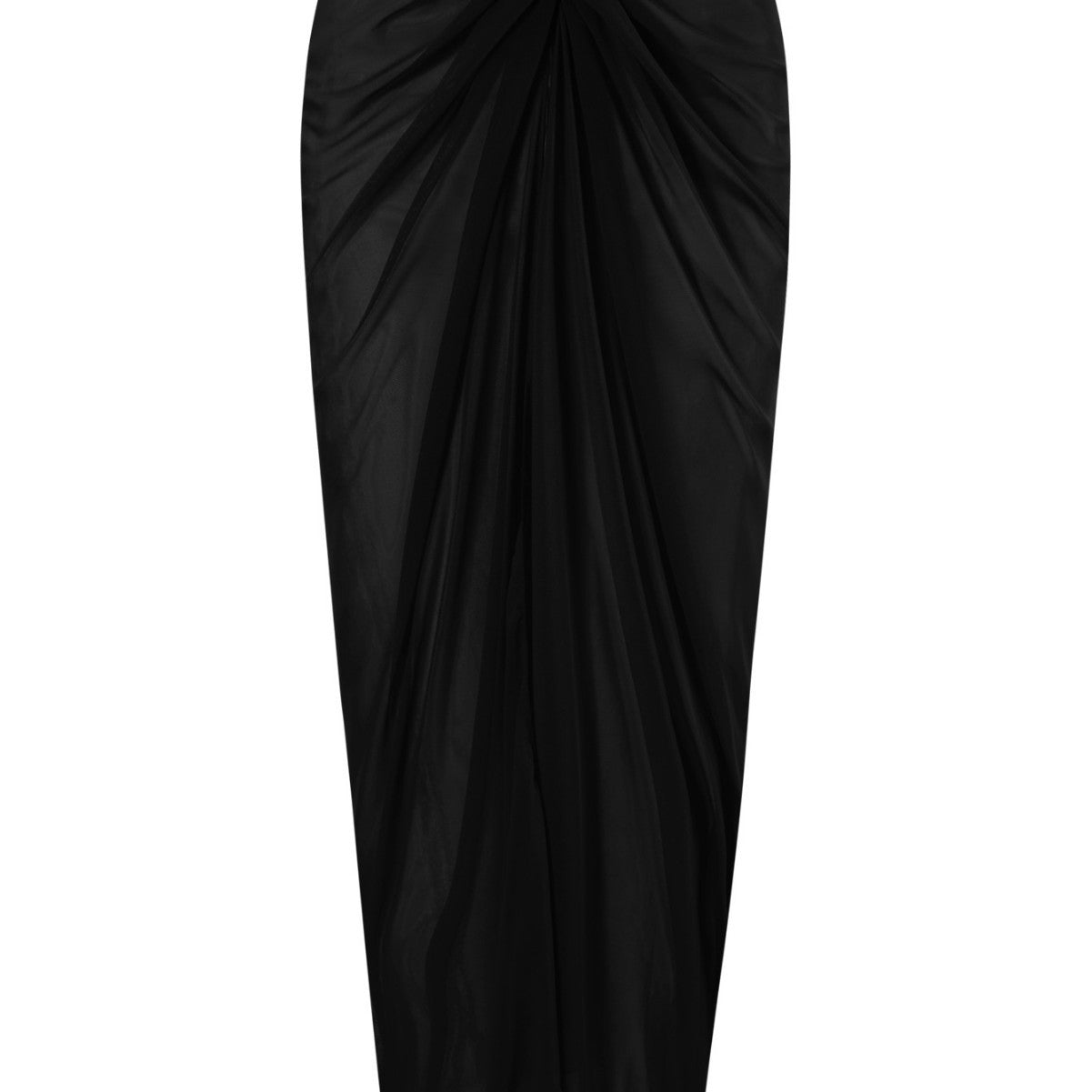 Damen einseitiger Badeanzug mit elegantem Drapierungsdesign und passendem Pareo R&B