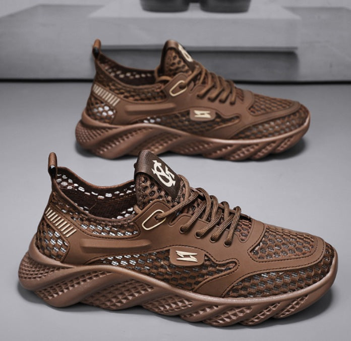 Damen Sportliche Sneakers mit atmungsaktiver Mesh-Oberfläche und rutschfester Sohle R&B