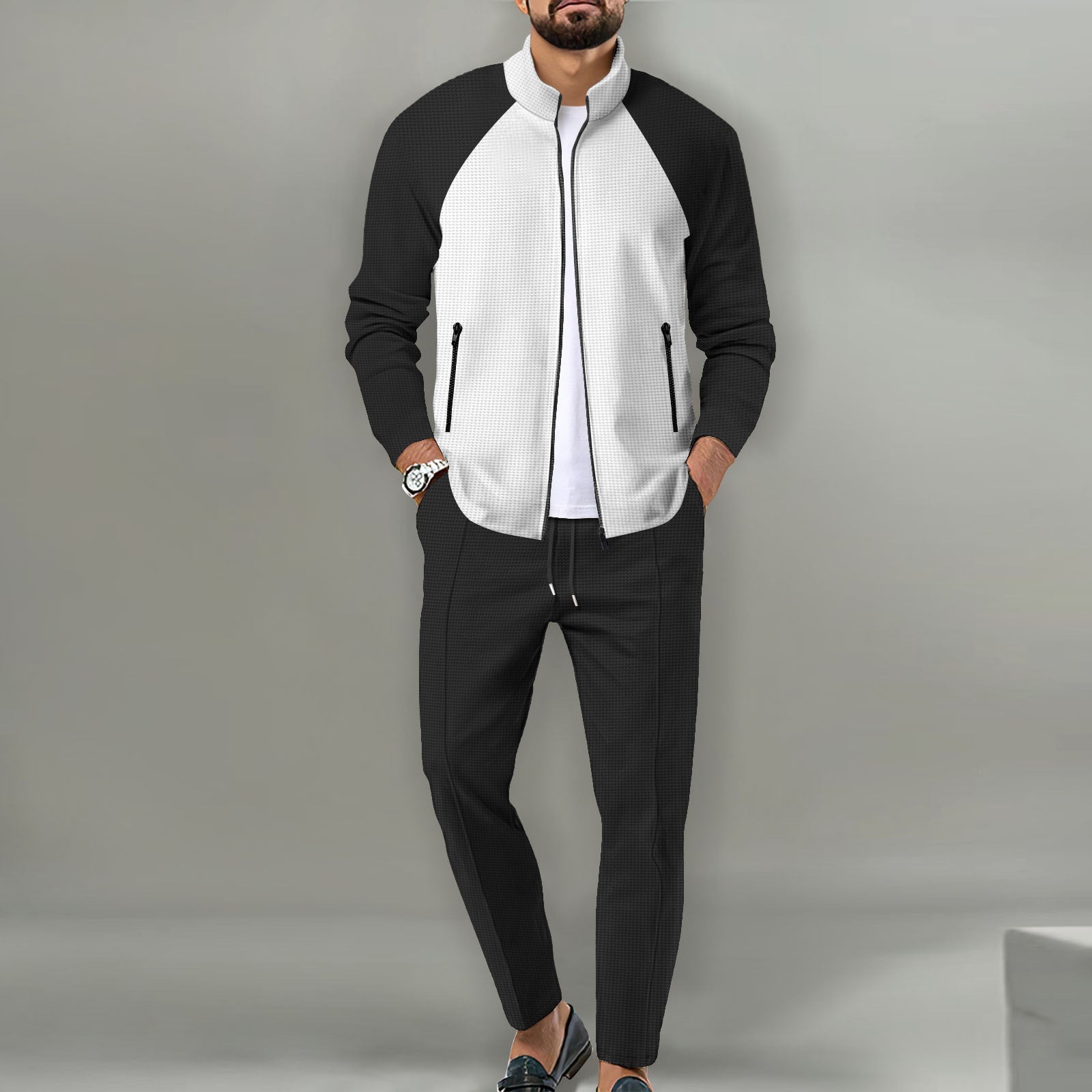 Herren Sportlicher Track-Suit mit High-Tech-Materialien R&B
