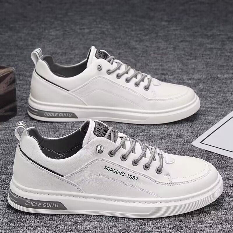 Damen modische Sneakers aus hochwertigem Kunstleder mit dämpfenden Sohlen R&B