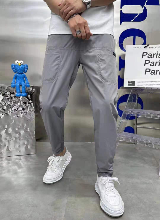Herren nan sportive Cargojoggerhose mit elastischem Bund, Kordelzug und konischem Beinabschluss R&B