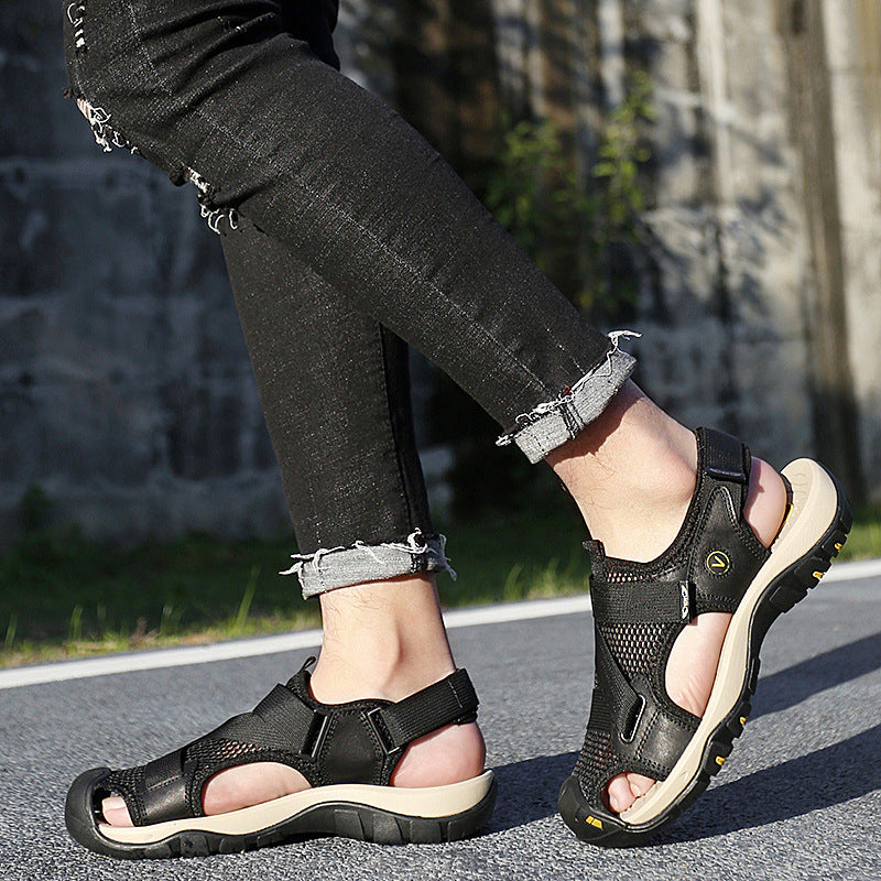 Damen Atmungsaktive Sport-Sandalen mit verstellbaren Riemen und rutschfester Sohle R&B