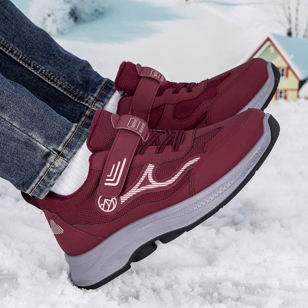 Damen Sportliche Schnür-Sneaker mit integrierter Wärmeisolierung und rutschfester Sohle R&B