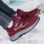 Damen Sportliche Schnür-Sneaker mit integrierter Wärmeisolierung und rutschfester Sohle R&B