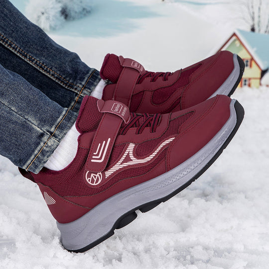 Damen Sportliche Schnür-Sneaker mit integrierter Wärmeisolierung und rutschfester Sohle R&B