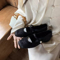 Damen Ballerinas mit eleganter Schnallenapplikation und floralem Design R&B