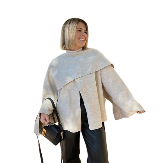Damen Lockere Oversized-Strickjacke R&B