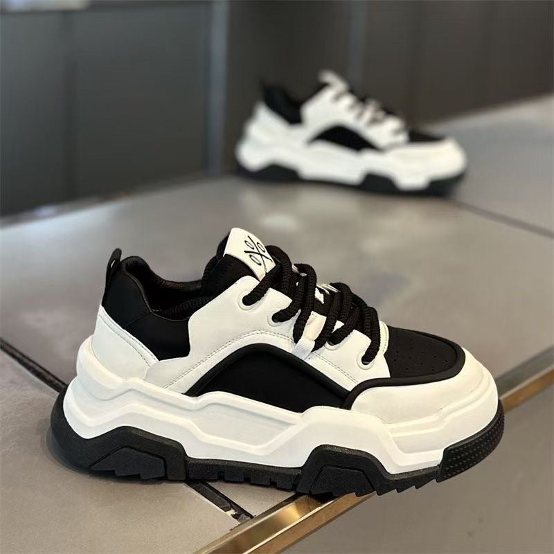 Damen Sportliche Chunky Sneakers mit ausgeprägtem Profil und atmungsaktiver Obermaterialstruktur