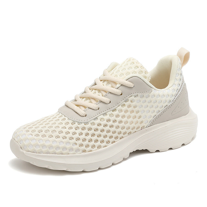 Damen nan leichte dreidimensionale Mesh-Walking-Sneaker mit viskoelastischem Fußbett und haftstarker Profilsohle R&B