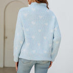 R&B | Strickbluse mit Muster Wolle Warm und Modern