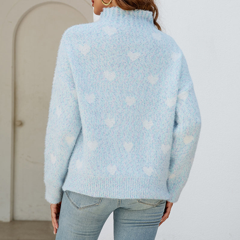R&B | Strickbluse mit Muster Wolle Warm und Modern
