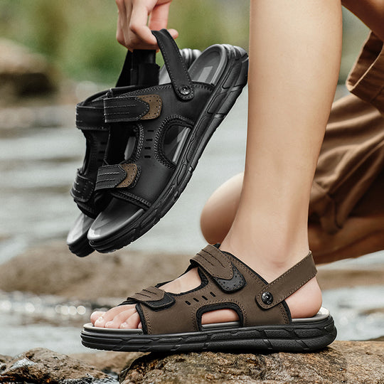 Damen Sportliche Freizeitsandalen mit ergonomischem Fußbett und verstellbaren Riemen R&B