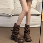Damen Winterstiefel mit modischem Design und robuster Sohle R&B