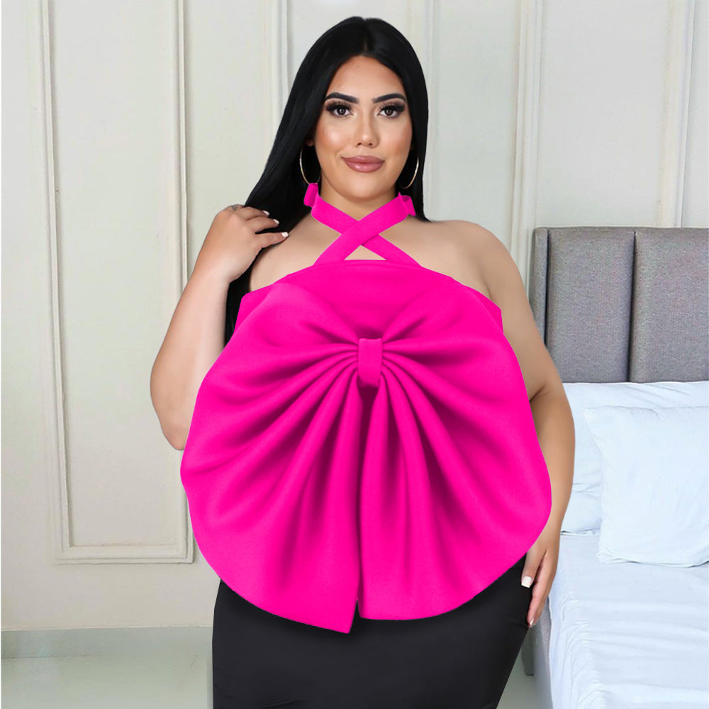 Damen Top mit dramatischem Schleifendetail R&B
