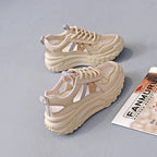 Damen Trendige Chunky Sneakers mit atmungsaktiver Mesh-Oberfläche und ergonomischem Design R&B