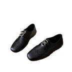 Damen Elegante Schnürschuhe mit doppeltem Schnallenverschluss und perforierten Details R&B